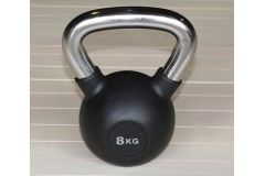 Гиря обрезиненная 10 кг Hercules HK109-10 с хромированной ручкой