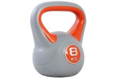 Гиря пластиковая Start Up ЕСЕ 010 8 кг, серый/оранжевый Гиря пластиковая Start Up ЕСЕ 010 8 кг, серый/оранжевый