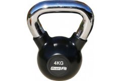 Гиря Profi-fit обрезиненная с хромированной ручкой 4кг Гиря Profi-fit обрезиненная с хромированной ручкой 4кг