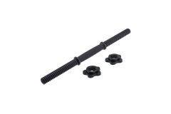 Гриф гантельный d25 мм, пластиковый, с пластиковыми замками, 40 см BaseFit BB-106 Гриф гантельный d25 мм, пластиковый, с пластиковыми замками, 40 см BaseFit BB-106