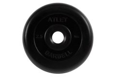 Диск обрезиненный d26мм MB Barbell MB-AtletB26-2,5 2,5кг черный