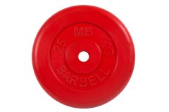Диск обрезиненный d26мм MB Barbell MB-PltC26-25 25 кг красный Диск обрезиненный d26мм MB Barbell MB-PltC26-25 25 кг красный