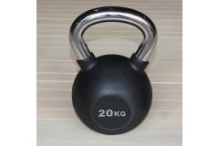 Гиря обрезиненная 20 кг Hercules HK109-20 с хромированной ручкой