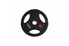 Диск обрезиненный, с тремя хватами 25кг UltraGym Диск обрезиненный, с тремя хватами 25кг UltraGym