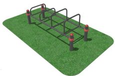 Большие брусья воркаут с упорами для отжиманий (лавка с упорами) ФСИ 10916