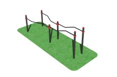 Брусья разноуровневые с возможностью занятий для инвалидов и лиц с ограниченными возможностями здоровья ФСИ 10147